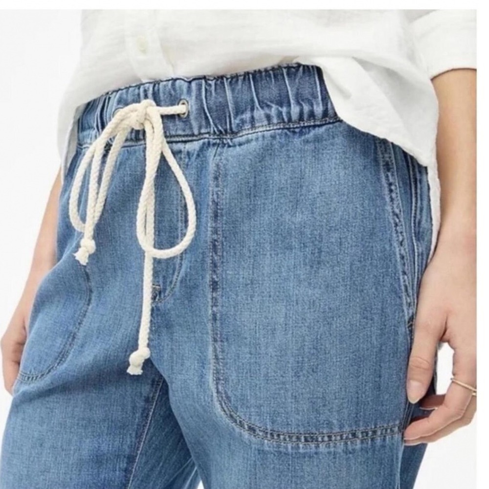 J. Crew Denim Drawstring Pant 29 - Picture 2 of 9